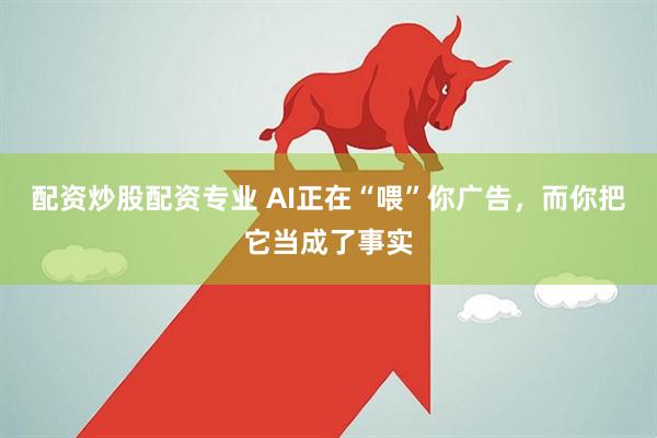 配资炒股配资专业 AI正在“喂”你广告，而你把它当成了事实
